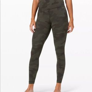 Lululemon Green Camo Aligns 28”